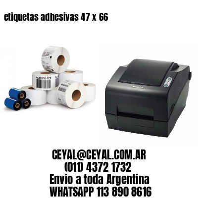 etiquetas adhesivas 47 x 66