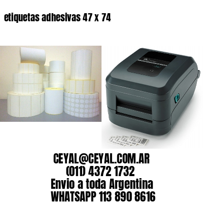 etiquetas adhesivas 47 x 74