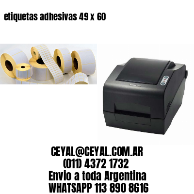 etiquetas adhesivas 49 x 60