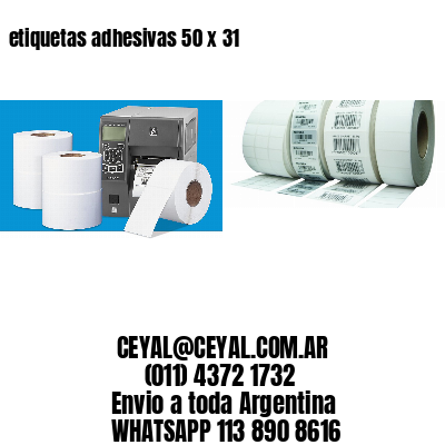etiquetas adhesivas 50 x 31