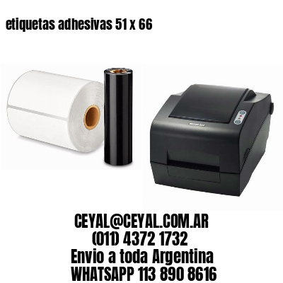 etiquetas adhesivas 51 x 66
