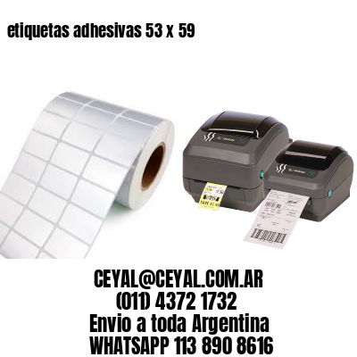 etiquetas adhesivas 53 x 59