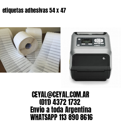 etiquetas adhesivas 54 x 47