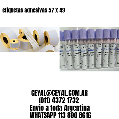 etiquetas adhesivas 57 x 49