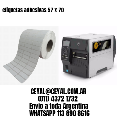 etiquetas adhesivas 57 x 70