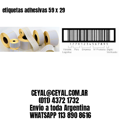 etiquetas adhesivas 59 x 29