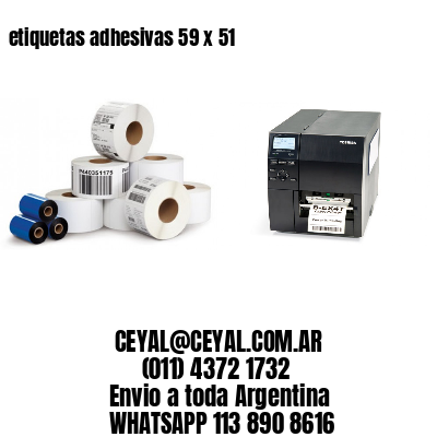 etiquetas adhesivas 59 x 51
