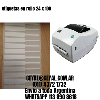 etiquetas en rollo 24 x 100
