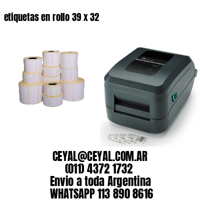 etiquetas en rollo 39 x 32