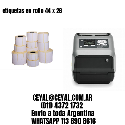 etiquetas en rollo 44 x 28