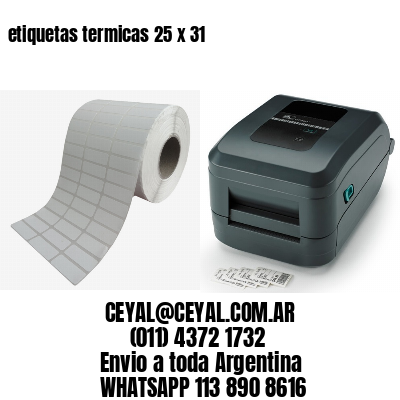 etiquetas termicas 25 x 31
