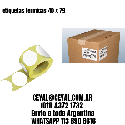etiquetas termicas 40 x 79