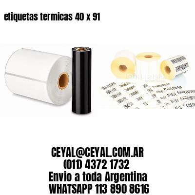 etiquetas termicas 40 x 91
