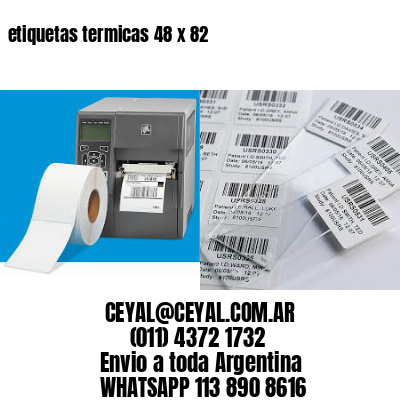etiquetas termicas 48 x 82