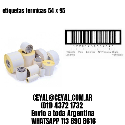 etiquetas termicas 54 x 95