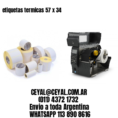 etiquetas termicas 57 x 34