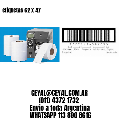 etiquetas 62 x 47