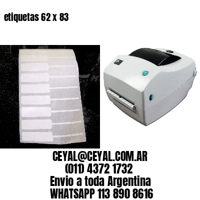 etiquetas 62 x 83