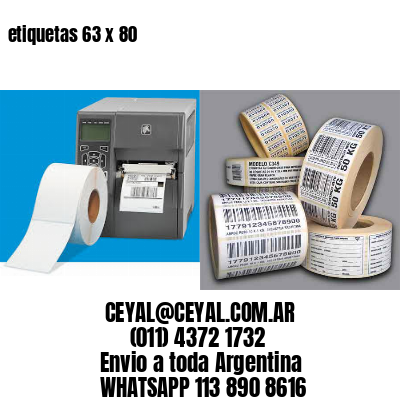 etiquetas 63 x 80