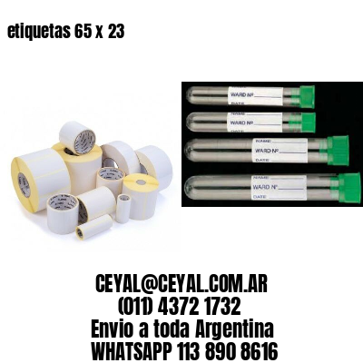 etiquetas 65 x 23