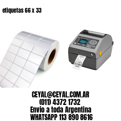 etiquetas 66 x 33