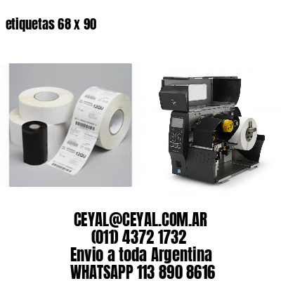 etiquetas 68 x 90
