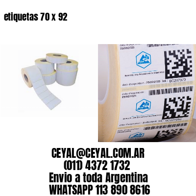 etiquetas 70 x 92