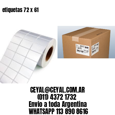 etiquetas 72 x 61