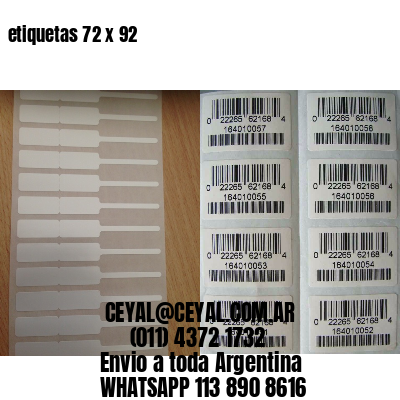etiquetas 72 x 92