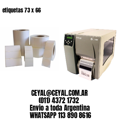 etiquetas 73 x 66