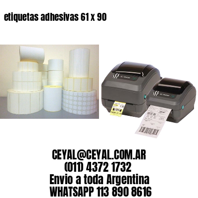 etiquetas adhesivas 61 x 90