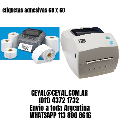 etiquetas adhesivas 68 x 60