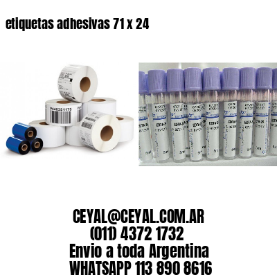 etiquetas adhesivas 71 x 24