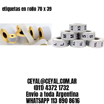 etiquetas en rollo 70 x 39