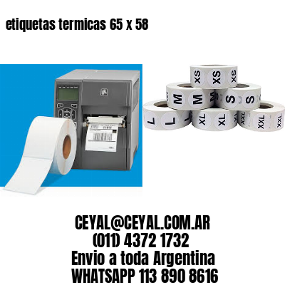 etiquetas termicas 65 x 58