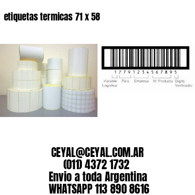 etiquetas termicas 71 x 58
