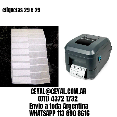 etiquetas 29 x 29