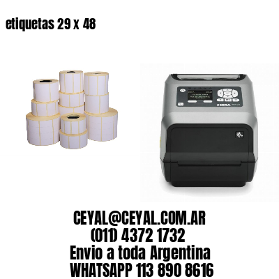 etiquetas 29 x 48