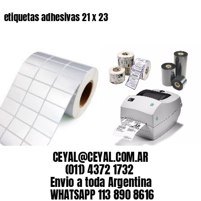etiquetas adhesivas 21 x 23