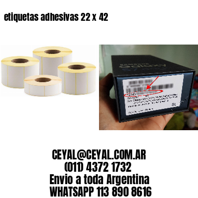 etiquetas adhesivas 22 x 42