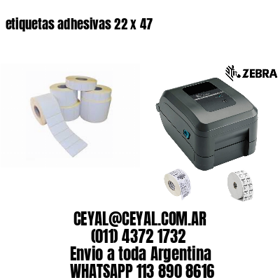 etiquetas adhesivas 22 x 47