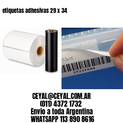 etiquetas adhesivas 29 x 34