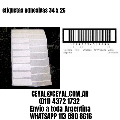 etiquetas adhesivas 34 x 26