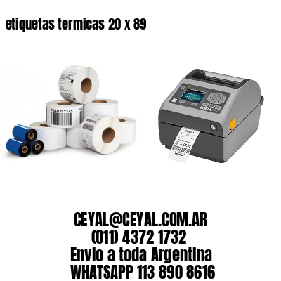 etiquetas termicas 20 x 89