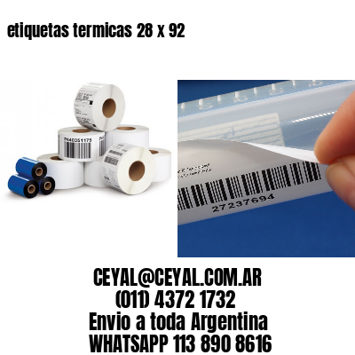 etiquetas termicas 28 x 92