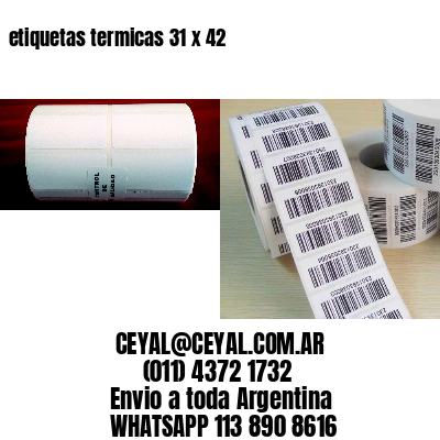 etiquetas termicas 31 x 42