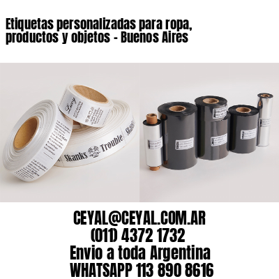 Etiquetas personalizadas para ropa, productos y objetos – Buenos Aires