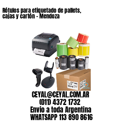 Rótulos para etiquetado de pallets, cajas y cartón – Mendoza