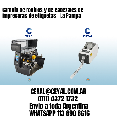 Cambio de rodillos y de cabezales de impresoras de etiquetas - La Pampa