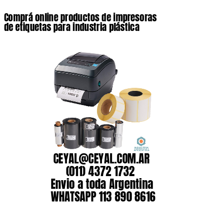 Comprá online productos de impresoras de etiquetas para industria plástica